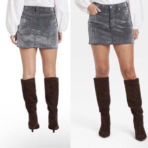NWT UNIVERSAL THREAD SUEDE DENIM SKIRT SIZE 8